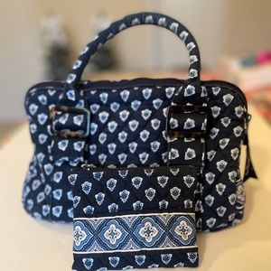 Vera Bradley-Retired print Nantucket Navy-Used
